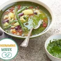 soupe au pistou locale de Provence à Vitrolles