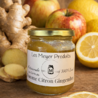 Confiture pomme citron gingembre - pot de 220g