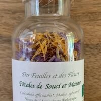pétales de souci et mauve production BIO en circuit court à Vitrolles
